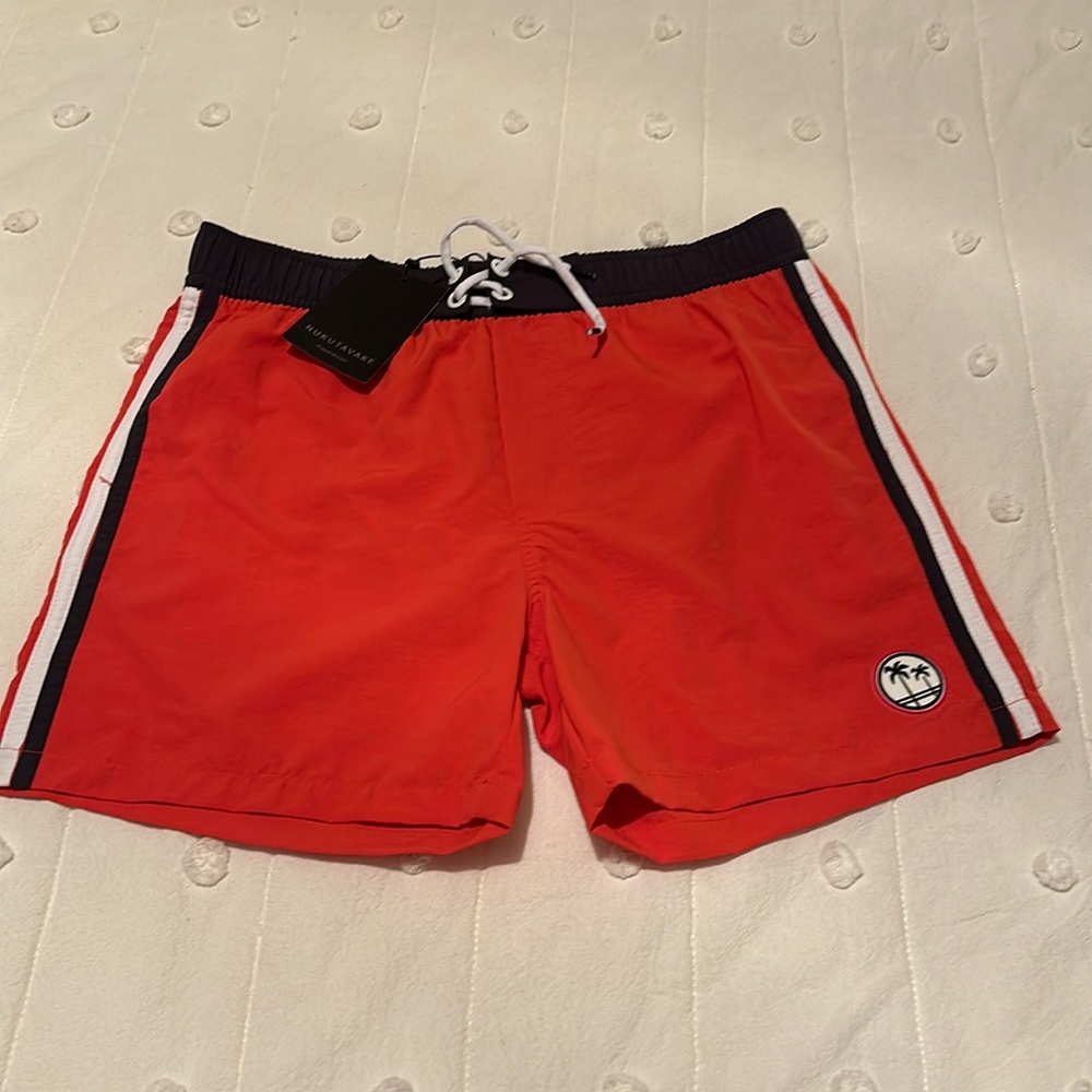 NWT Nukutavake Boys Swim Shorts. Size 14. 100% Polyester